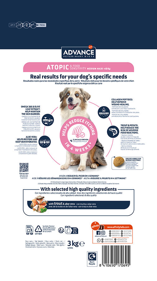 Atopic Dog Med/Max (upėtakis) 3 kg