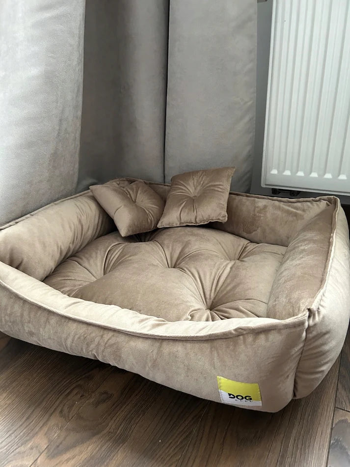 Minkštas aksominis šuns guolis 70x50 cm