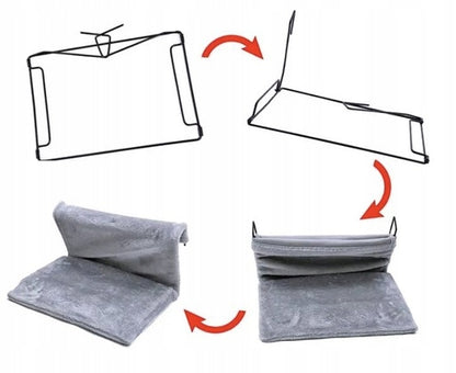 Ant radiatoriaus pakabinamas hamakas katėms