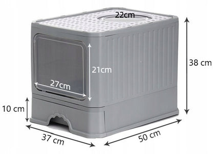 Uždara kraiko dėžė su stalčiumi + semtuvėlis