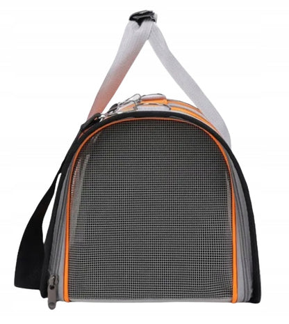 Lengvas sulankstomas nailoninis mažų gyvūnų transporteris su užtrauktuku