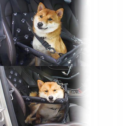 Automobilinė kėdutė šuniui, juoda