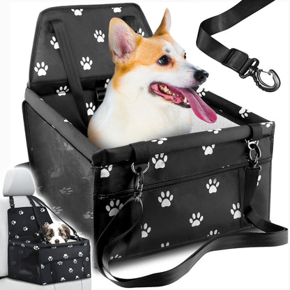 Automobilinė kėdutė šuniui, juoda