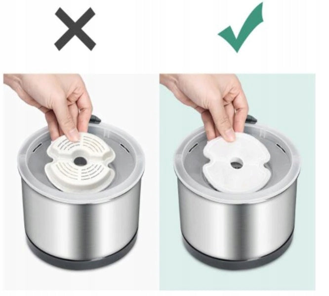 Vandens fontanas katėms 2,4l + filtras