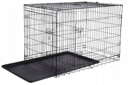 Metalinis narvas šuns transportavimui 91x62x70 cm