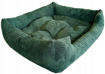 Minkštas pliušinis guolis 75x65cm žalias, velvetinis