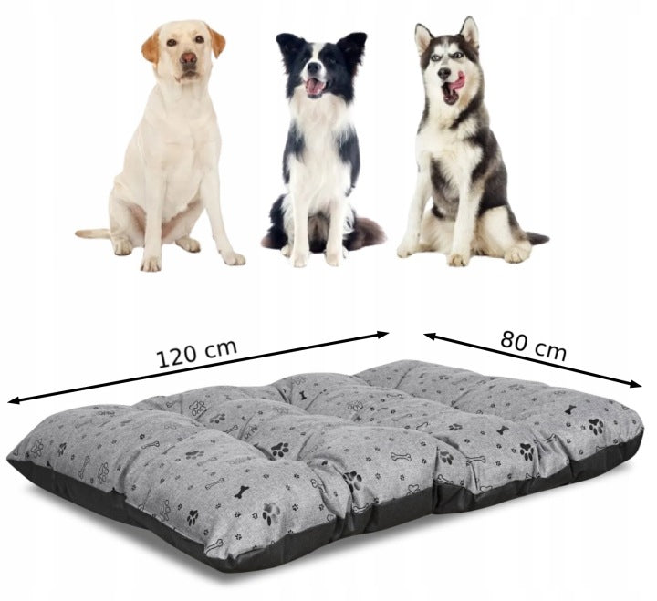 Neperšlampama šunų pagalvė "Golden Bone" juoda