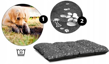 Neperšlampama šunų pagalvė "Golden Bone"pilka