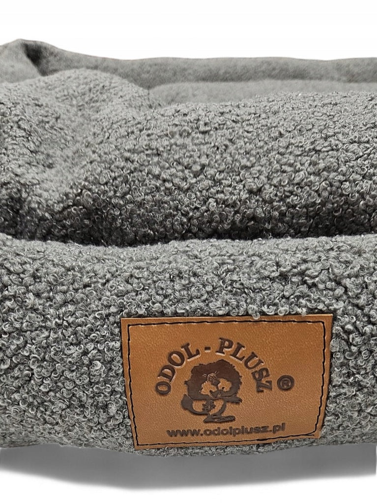 Minkštas šuns guolis, pilkas 70x60