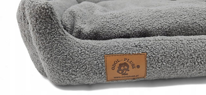 Minkštas šuns guolis, pilkas 70x60