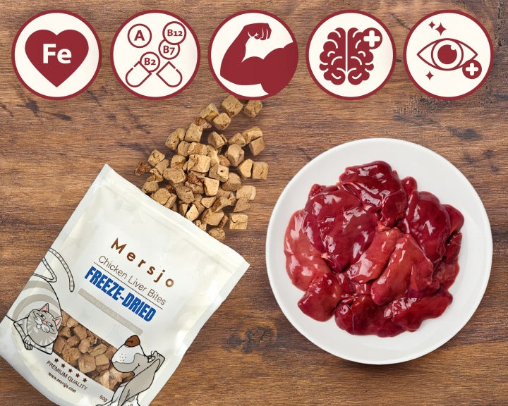 Skanėstai liofilizuoti vištienos kepenėlių kąsneliai 50g.