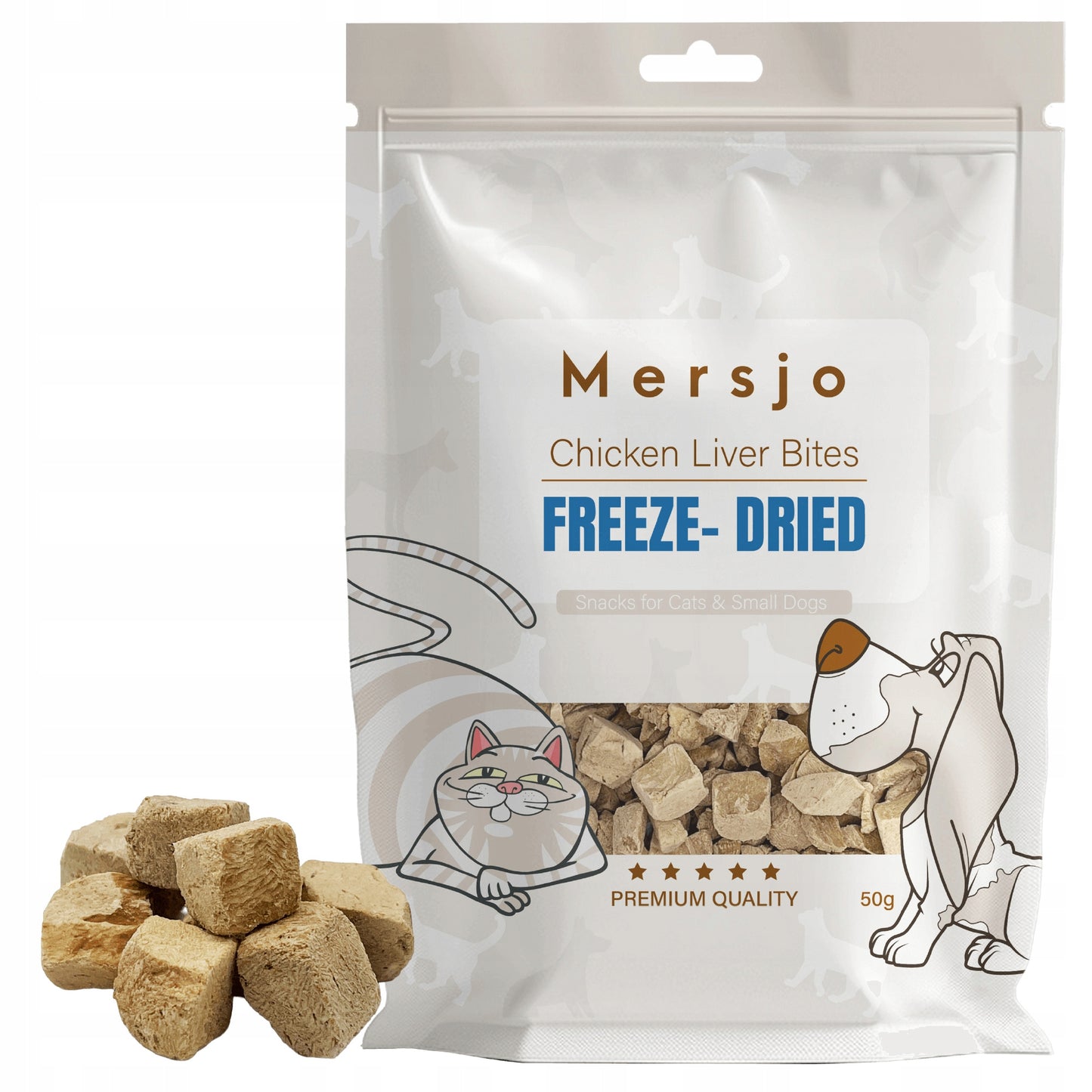 Skanėstai liofilizuoti vištienos kepenėlių kąsneliai 50g.