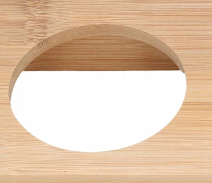 Dvigubas dubenėlis šuniui/katei su bambukiniu stovu