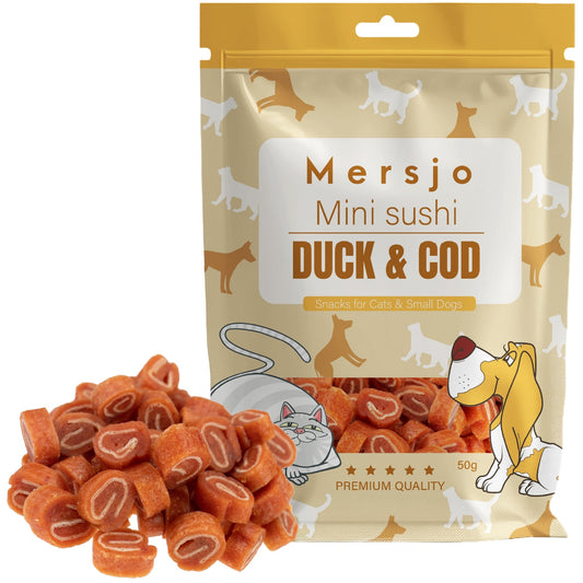 Skanėstai Mini sušiai su antiena ir menke 50g