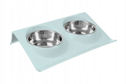 Dvigubas dubenėlis šuniui, katei "DUOBLE"