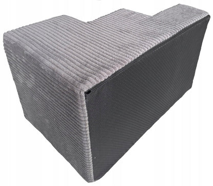 Stabilūs šunų laiptai rampos platforma 30cm velvetas, pilka
