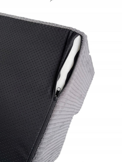 Stabilūs šunų laiptai rampos platforma 30cm velvetas, pilka