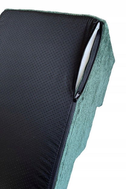 Stabilūs šunų laiptai rampos platforma 30cm velvetas, žalia