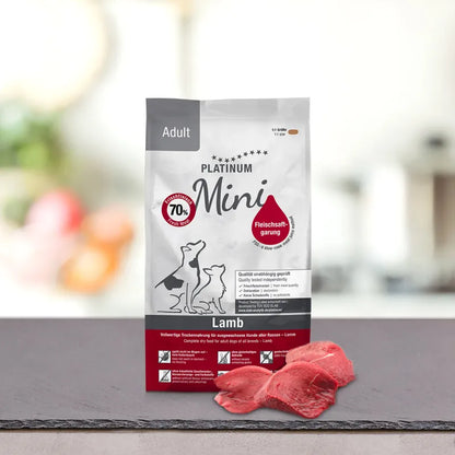 Platinum Adult Mini sausas pašaras mažų veislių šunims su ėriena 900g