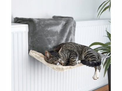 TRIXIE Guolis prie radiatoriaus katei, pliušas, 45x24x31 cm, pilkas/šv. pilkas