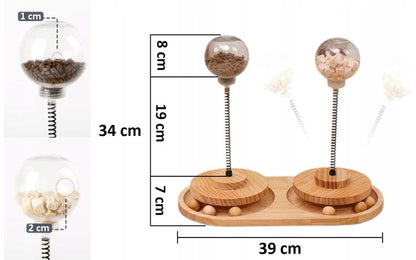 Interaktyvus žaislas katėms su kamuoliukais