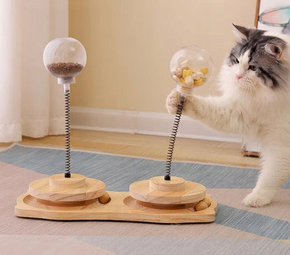 Interaktyvus žaislas katėms su kamuoliukais