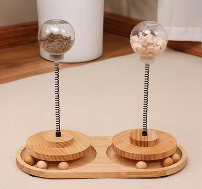 Interaktyvus žaislas katėms su kamuoliukais