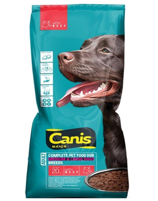 CANIS MAJOR sausas šunų maistas su jautiena, 20kg