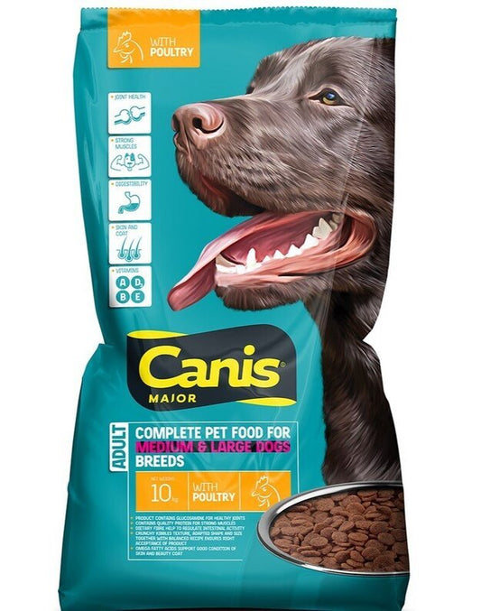 CANIS MAJOR sausas šunų maistas su paukštiena, 10kg