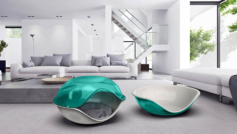 Plastikinis guolis su skaidriu dangčiu Duck Pillow