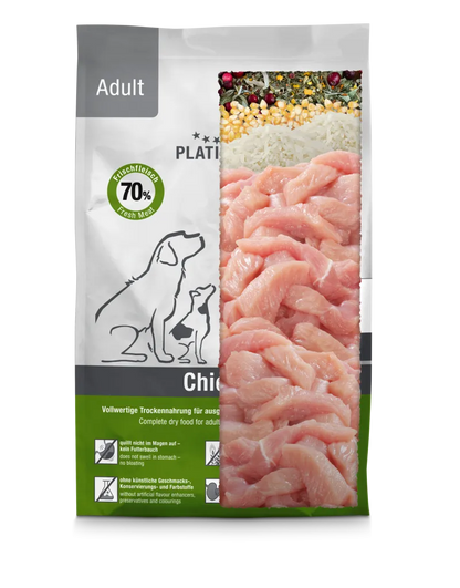 Platinum Adult sausas pašaras šunims su vištiena