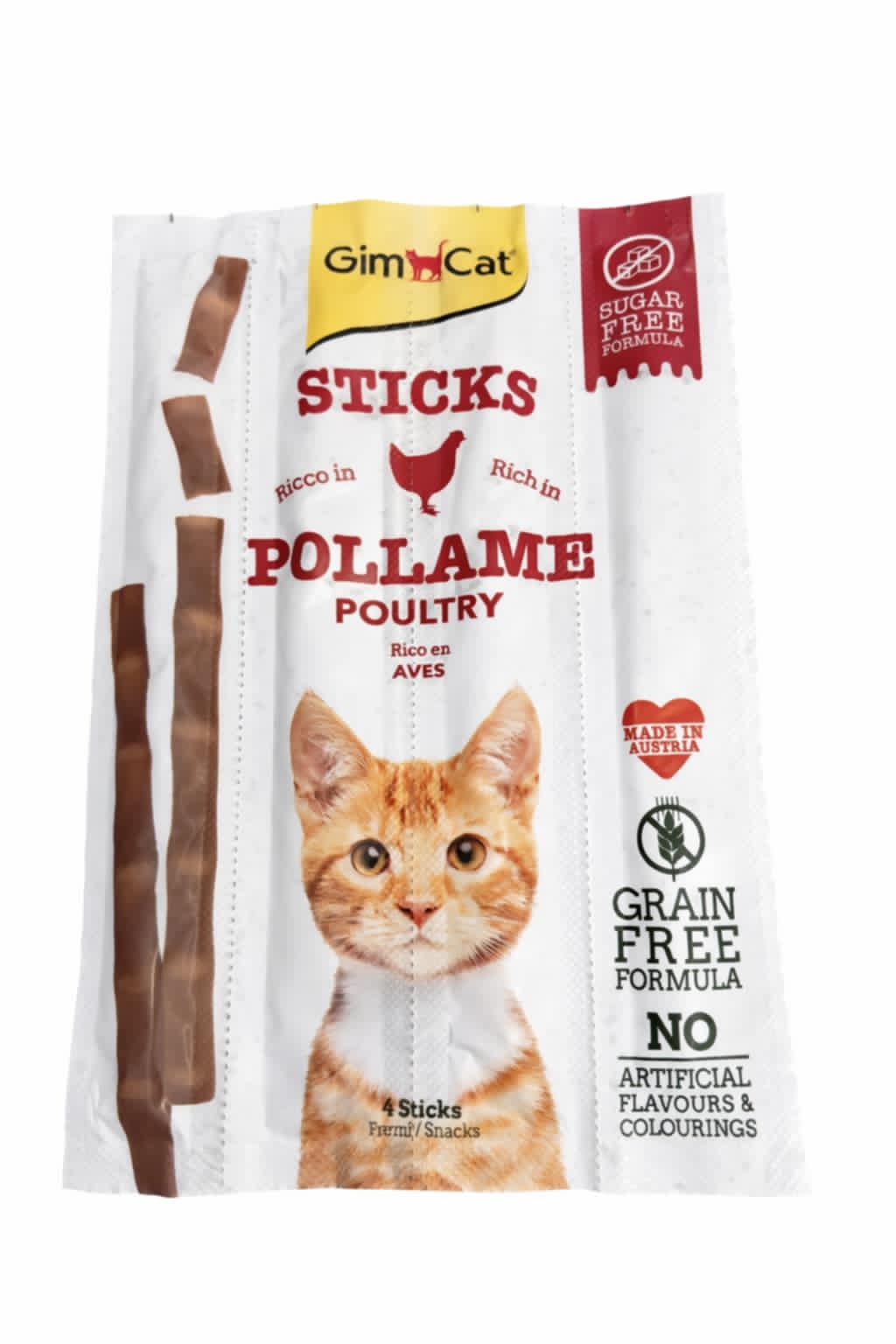 GIMCAT STICKS POULTRY 4vnt GRAIN FREE