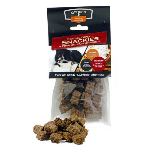 QChefs Natural Dental Vital Snackies 65g skanėstai burnos higienai