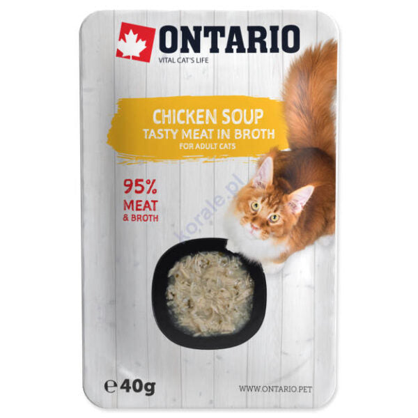 Ontario Cat Soup Chicken with vegetables 40g (Sriuba)