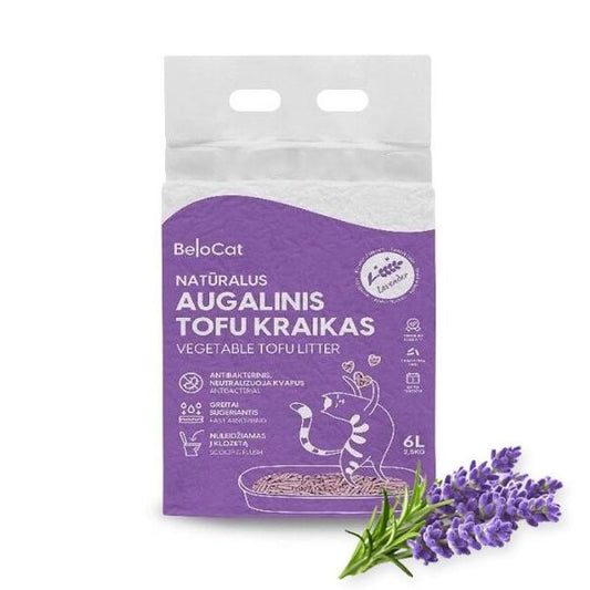 Belocat TOFU kraikas 6L/2,5kg (levandų kvapo)