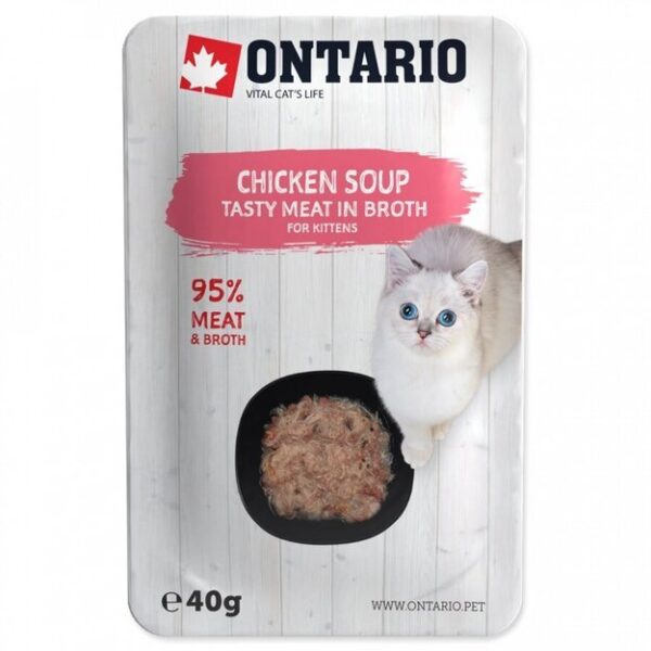 Ontario Kitten Soup Chicken, Carrot & Rice 40g (Sriuba)